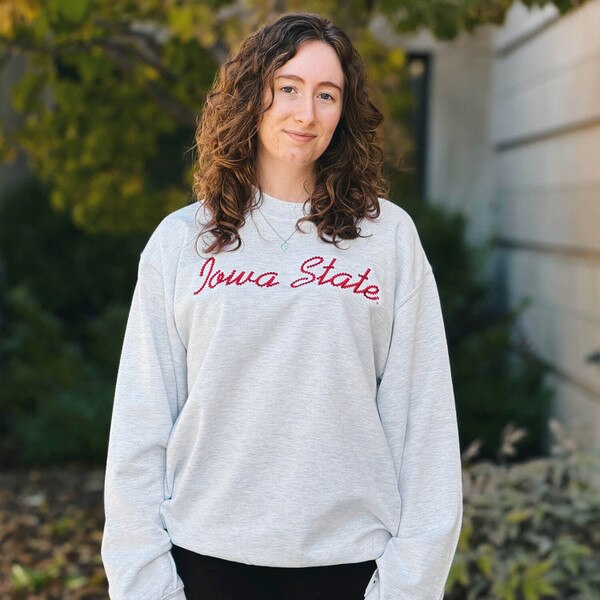 CI Sport Cyclones Ash Gray Crewneck Sweatshirt